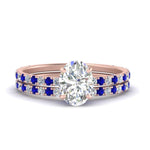 Load image into Gallery viewer, three-quarter-oval-shaped-diamond-gallery-bridal-ring-set-with-sapphire-in-FD9168OVGSABLANGLE3-NL-RG
