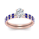 Load image into Gallery viewer, three-quarter-oval-shaped-diamond-gallery-bridal-ring-set-with-sapphire-in-FD9168OVGSABLANGLE3-NL-RG