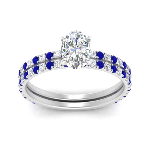 three-quarter-oval-shaped-diamond-gallery-bridal-ring-set-with-sapphire-in-FD9168OVGSABLANGLE3-NL-WG