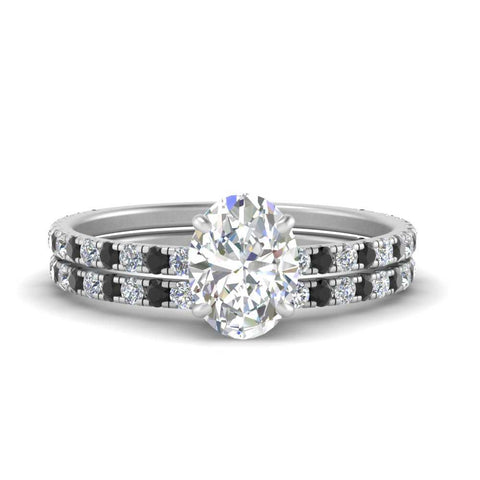 three-quarter-oval-shaped-gallery-bridal-ring-set-with-black-diamond-in-FD9168OVGBLACKANGLE3-NL-WG
