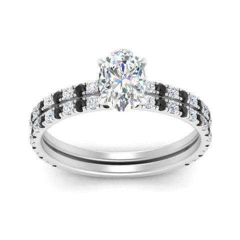 three-quarter-oval-shaped-gallery-bridal-ring-set-with-black-diamond-in-FD9168OVGBLACKANGLE3-NL-WG