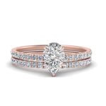 Load image into Gallery viewer, three-quarter-pear-shaped-diamond-gallery-bridal-ring-set-in-FD9168PEANGLE3-NL-RG
