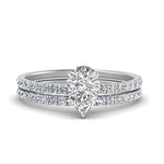 Load image into Gallery viewer, three-quarter-pear-shaped-diamond-gallery-bridal-ring-set-in-FD9168PEANGLE3-NL-WG