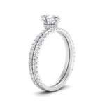 Load image into Gallery viewer, three-quarter-pear-shaped-diamond-gallery-bridal-ring-set-in-FD9168PEANGLE3-NL-WG