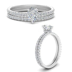 Load image into Gallery viewer, three-quarter-pear-shaped-diamond-gallery-bridal-ring-set-in-FD9168PEANGLE3-NL-WG
