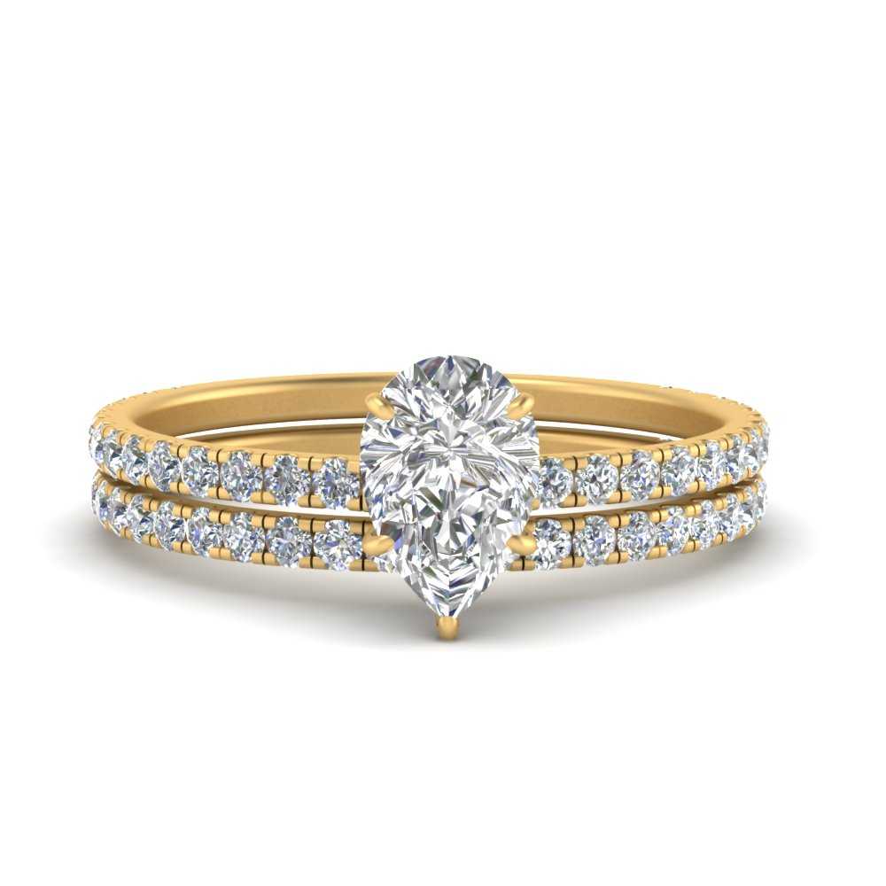 three-quarter-pear-shaped-diamond-gallery-bridal-ring-set-in-FD9168PEANGLE3-NL-YG