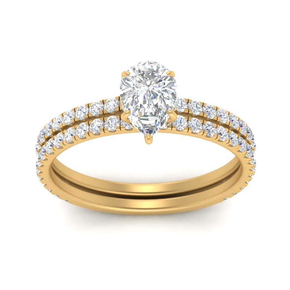 three-quarter-pear-shaped-diamond-gallery-bridal-ring-set-in-FD9168PEANGLE3-NL-YG