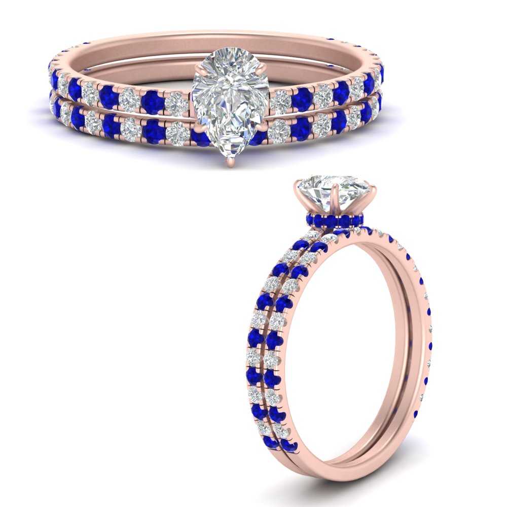 three-quarter-pear-shaped-diamond-gallery-bridal-ring-set-with-sapphire-in-FD9168PEGSABLANGLE3-NL-RG