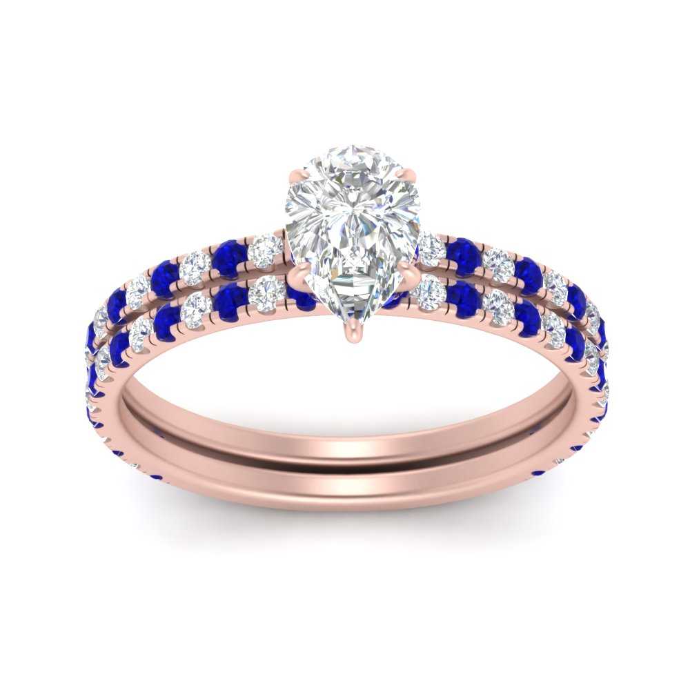 three-quarter-pear-shaped-diamond-gallery-bridal-ring-set-with-sapphire-in-FD9168PEGSABLANGLE3-NL-RG