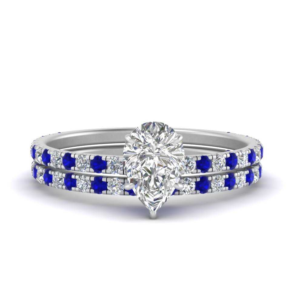 three-quarter-pear-shaped-diamond-gallery-bridal-ring-set-with-sapphire-in-FD9168PEGSABLANGLE3-NL-WG