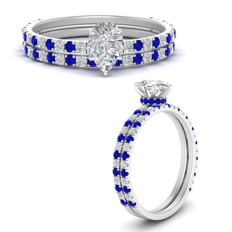 three-quarter-pear-shaped-diamond-gallery-bridal-ring-set-with-sapphire-in-FD9168PEGSABLANGLE3-NL-WG