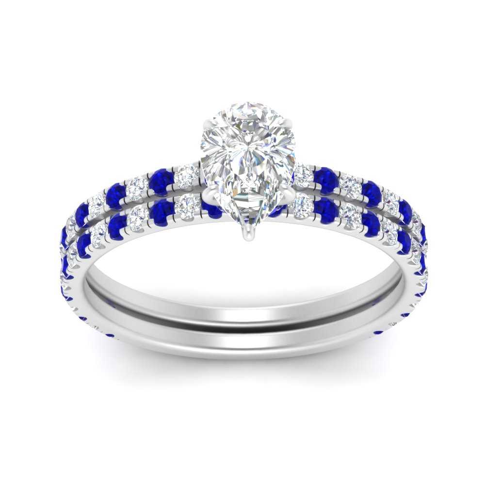 three-quarter-pear-shaped-diamond-gallery-bridal-ring-set-with-sapphire-in-FD9168PEGSABLANGLE3-NL-WG