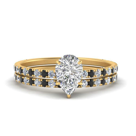 three-quarter-pear-shaped-gallery-bridal-ring-set-with-black-diamond-in-FD9168PEGBLACKANGLE3-NL-YG