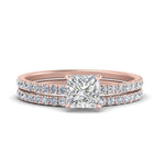 Load image into Gallery viewer, three-quarter-princess-cut-diamond-gallery-bridal-ring-set-in-FD9168PRANGLE3-NL-RG
