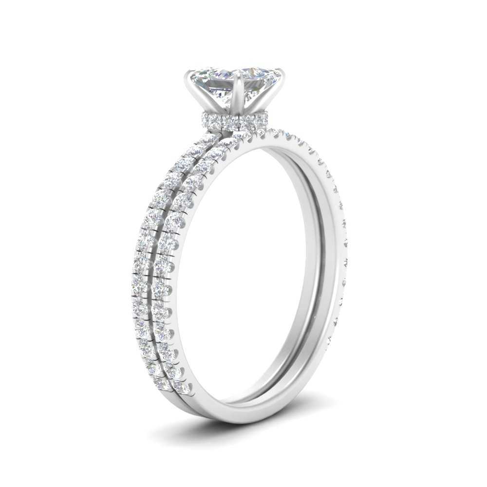 three-quarter-princess-cut-diamond-gallery-bridal-ring-set-in-FD9168PRANGLE3-NL-WG