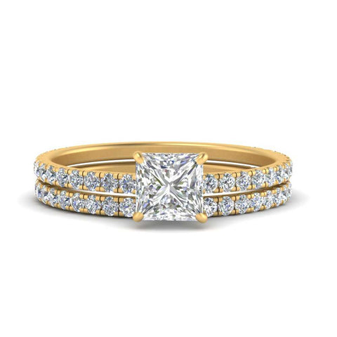 three-quarter-princess-cut-diamond-gallery-bridal-ring-set-in-FD9168PRANGLE3-NL-YG
