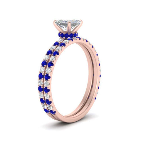 three-quarter-princess-cut-diamond-gallery-bridal-ring-set-with-sapphire-in-FD9168PRGSABLANGLE3-NL-RG