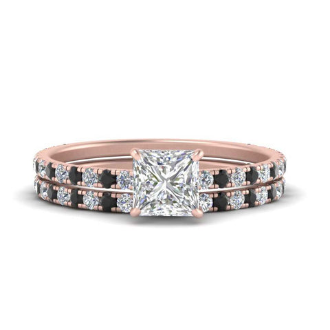 three-quarter-princess-cut-gallery-bridal-ring-set-with-black-diamond-in-FD9168PRGBLACKANGLE3-NL-RG
