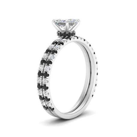 three-quarter-princess-cut-gallery-bridal-ring-set-with-black-diamond-in-FD9168PRGBLACKANGLE3-NL-WG