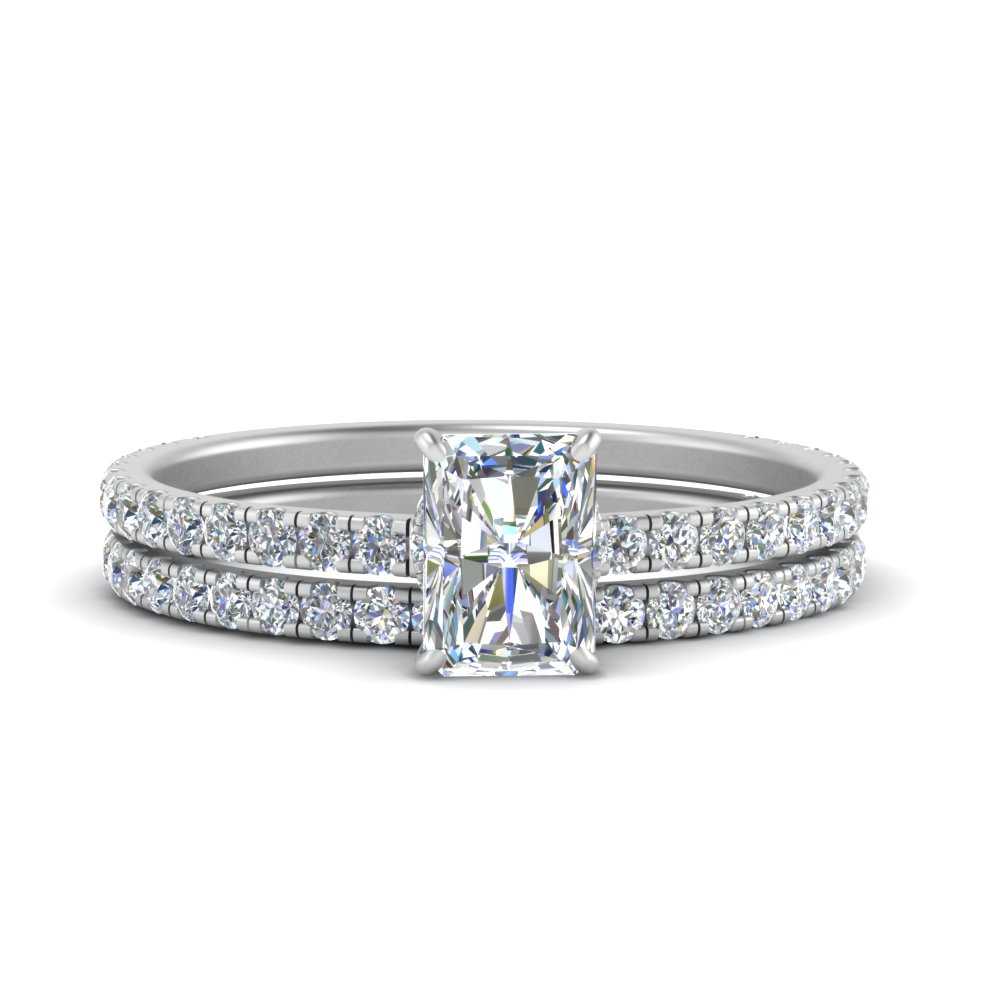 three-quarter-radiant-cut-diamond-gallery-bridal-ring-set-in-FD9168RAANGLE3-NL-WG
