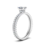 Load image into Gallery viewer, three-quarter-radiant-cut-diamond-gallery-bridal-ring-set-in-FD9168RAANGLE3-NL-WG