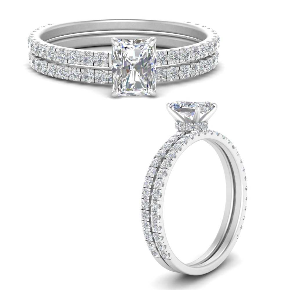 three-quarter-radiant-cut-diamond-gallery-bridal-ring-set-in-FD9168RAANGLE3-NL-WG