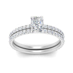 Load image into Gallery viewer, three-quarter-radiant-cut-diamond-gallery-bridal-ring-set-in-FD9168RAANGLE3-NL-WG

