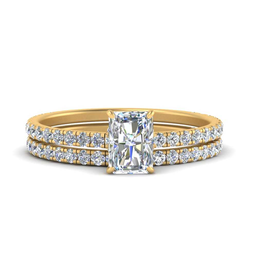 three-quarter-radiant-cut-diamond-gallery-bridal-ring-set-in-FD9168RAANGLE3-NL-YG