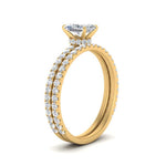 Load image into Gallery viewer, three-quarter-radiant-cut-diamond-gallery-bridal-ring-set-in-FD9168RAANGLE3-NL-YG

