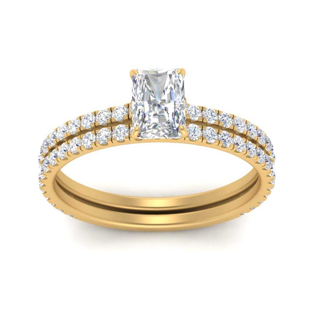 three-quarter-radiant-cut-diamond-gallery-bridal-ring-set-in-FD9168RAANGLE3-NL-YG