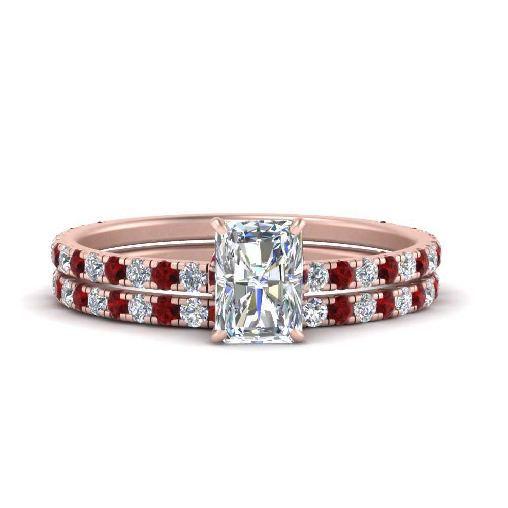 three-quarter-radiant-cut-diamond-gallery-bridal-ring-set-with-ruby-in-FD9168RAGRUDRANGLE3-NL-RG