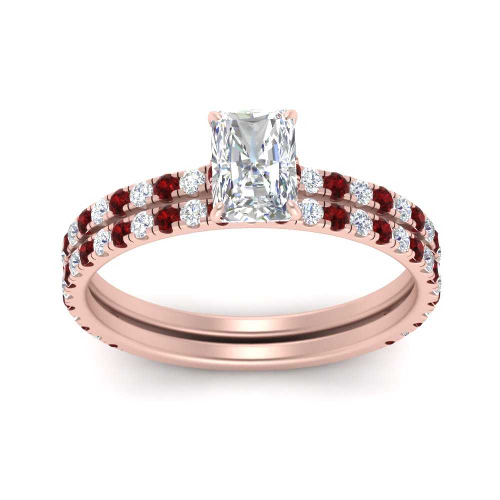 three-quarter-radiant-cut-diamond-gallery-bridal-ring-set-with-ruby-in-FD9168RAGRUDRANGLE3-NL-RG
