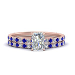 Load image into Gallery viewer, three-quarter-radiant-cut-diamond-gallery-bridal-ring-set-with-sapphire-in-FD9168RAGSABLANGLE3-NL-RG
