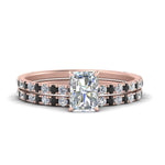 Load image into Gallery viewer, three-quarter-radiant-cut-gallery-bridal-ring-set-with-black-diamond-in-FD9168RAGBLACKANGLE3-NL-RG
