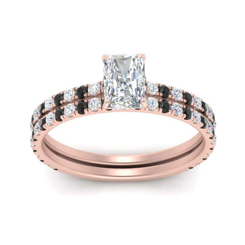 three-quarter-radiant-cut-gallery-bridal-ring-set-with-black-diamond-in-FD9168RAGBLACKANGLE3-NL-RG