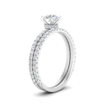 Load image into Gallery viewer, three-quarter-round-cut-diamond-gallery-bridal-ring-set-in-FD9168ROANGLE3-NL-WG