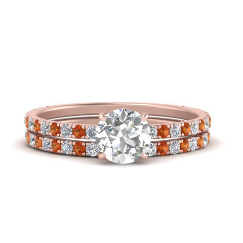 three-quarter-round-cut-diamond-gallery-bridal-ring-set-with-orange-sapphire-in-FD9168ROGSAORANGLE3-NL-RG