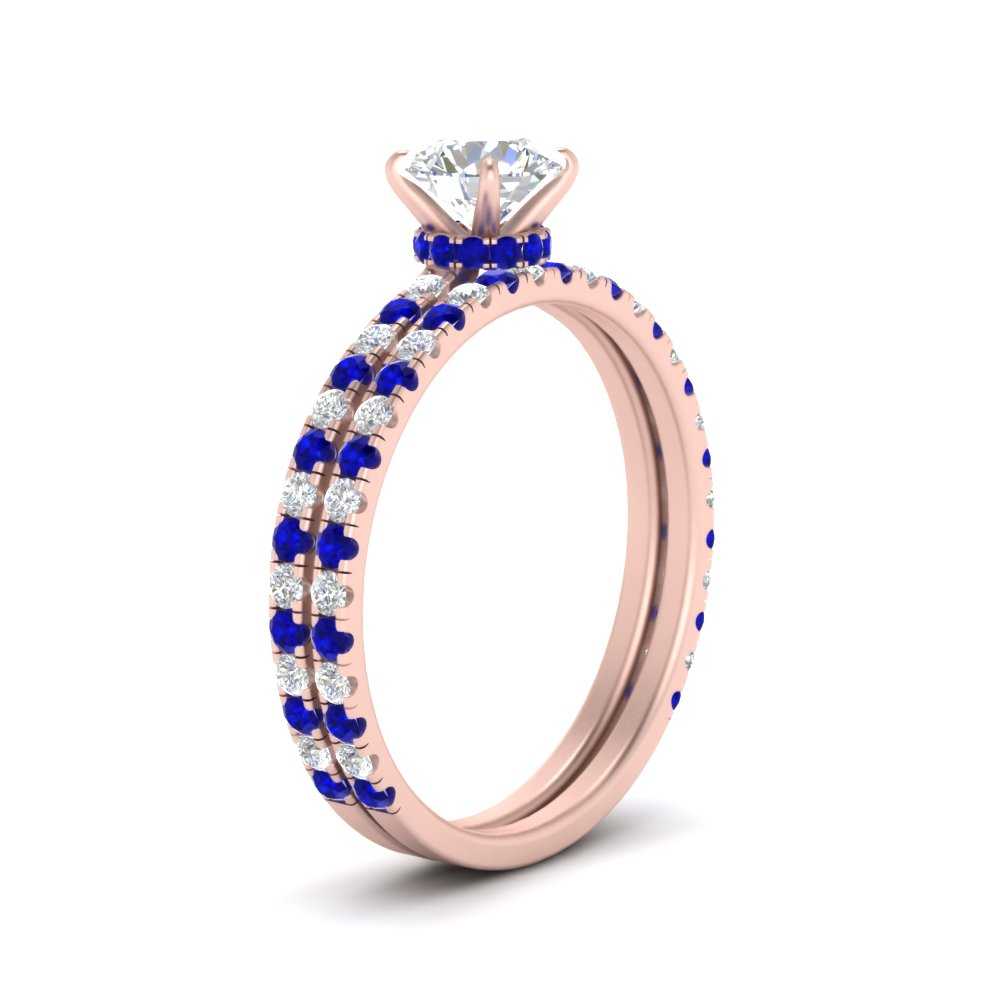 three-quarter-round-cut-diamond-gallery-bridal-ring-set-with-sapphire-in-FD9168ROGSABLANGLE3-NL-RG