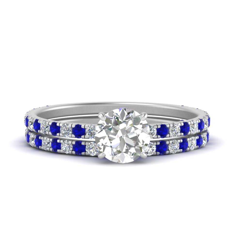 three-quarter-round-cut-diamond-gallery-bridal-ring-set-with-sapphire-in-FD9168ROGSABLANGLE3-NL-WG