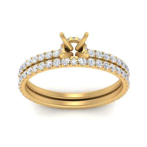 three-quarter-semi-mount-diamond-gallery-bridal-ring-set-in-FD9168SMANGLE3-NL-YG
