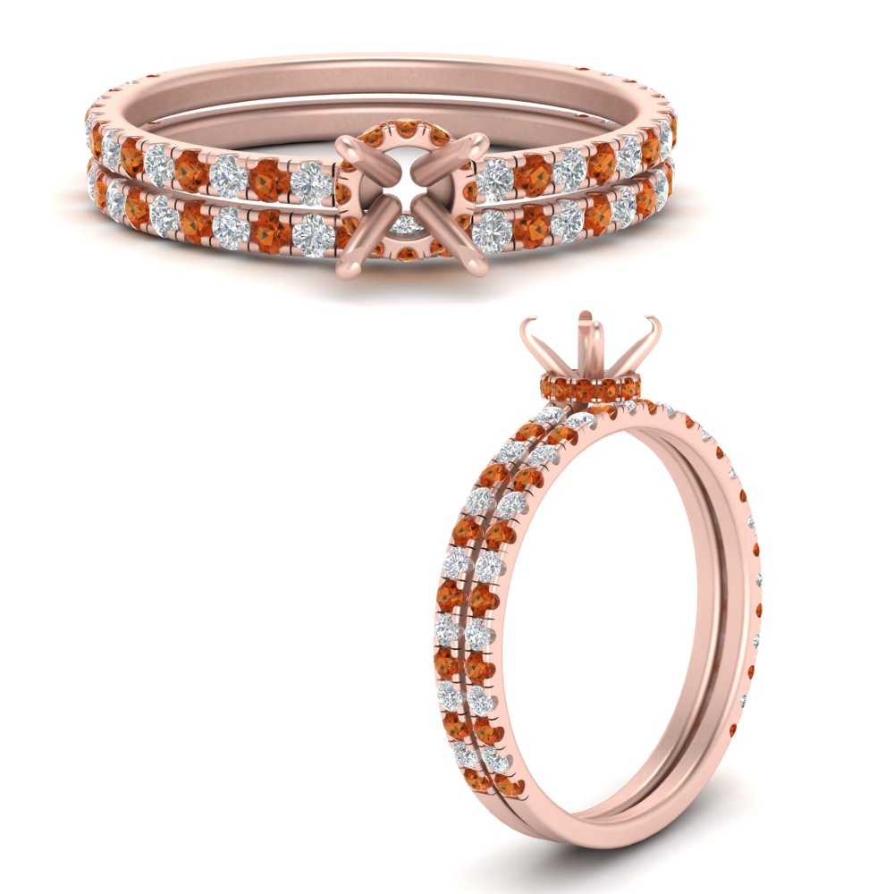 three-quarter-semi-mount-diamond-gallery-bridal-ring-set-with-orange-sapphire-in-FD9168SMGSAORANGLE3-NL-RG