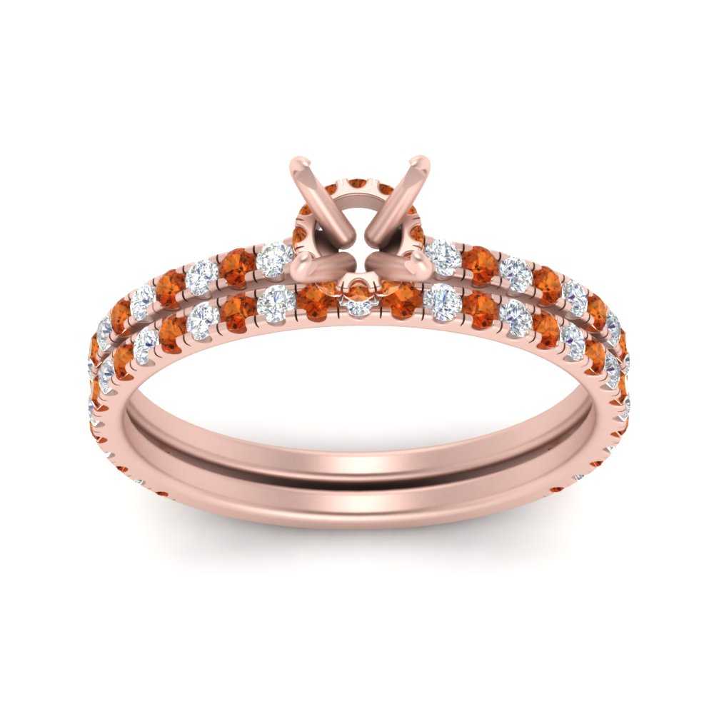 three-quarter-semi-mount-diamond-gallery-bridal-ring-set-with-orange-sapphire-in-FD9168SMGSAORANGLE3-NL-RG