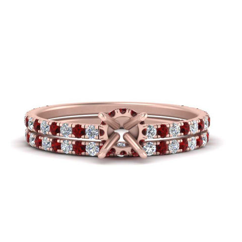 three-quarter-semi-mount-diamond-gallery-bridal-ring-set-with-ruby-in-FD9168SMGRUDRANGLE3-NL-RG