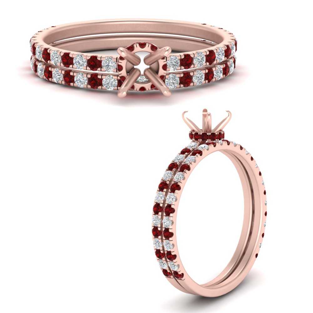 three-quarter-semi-mount-diamond-gallery-bridal-ring-set-with-ruby-in-FD9168SMGRUDRANGLE3-NL-RG