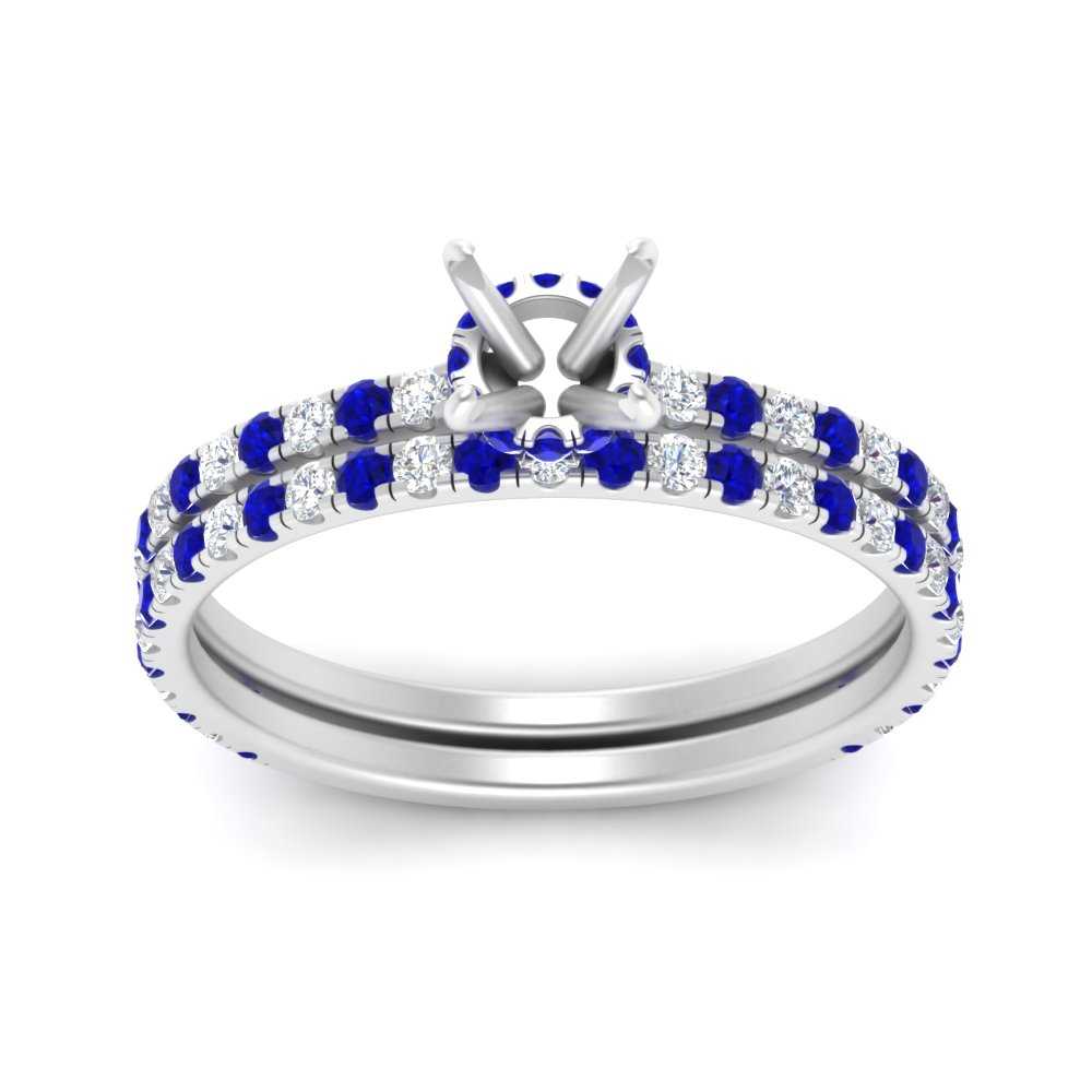 three-quarter-semi-mount-diamond-gallery-bridal-ring-set-with-sapphire-in-FD9168SMGSABLANGLE3-NL-WG