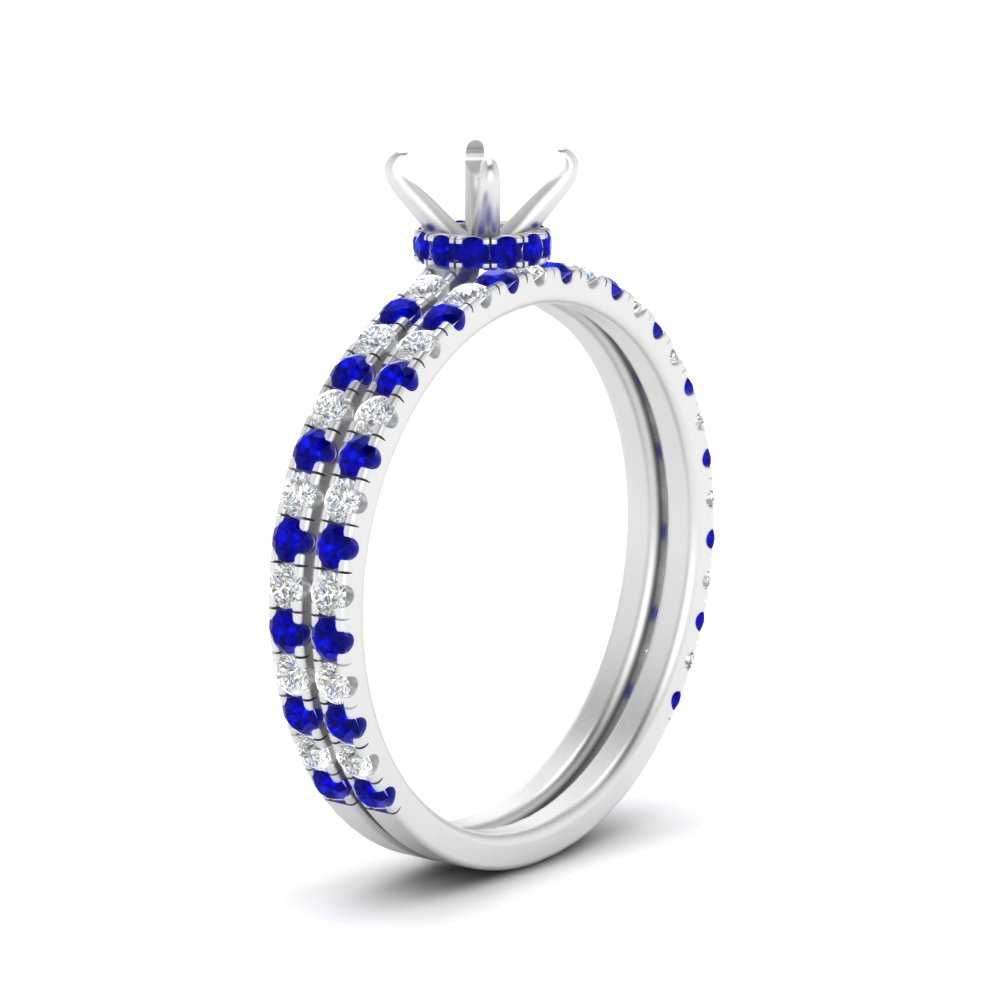 three-quarter-semi-mount-diamond-gallery-bridal-ring-set-with-sapphire-in-FD9168SMGSABLANGLE3-NL-WG