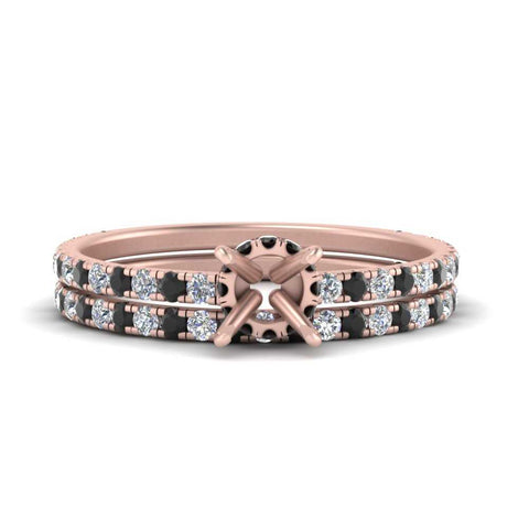 three-quarter-semi-mount-gallery-bridal-ring-set-with-black-diamond-in-FD9168SMGBLACKANGLE3-NL-RG