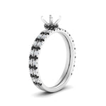 Load image into Gallery viewer, three-quarter-semi-mount-gallery-bridal-ring-set-with-black-diamond-in-FD9168SMGBLACKANGLE3-NL-WG
