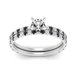 Load image into Gallery viewer, three-quarter-semi-mount-gallery-bridal-ring-set-with-black-diamond-in-FD9168SMGBLACKANGLE3-NL-WG
