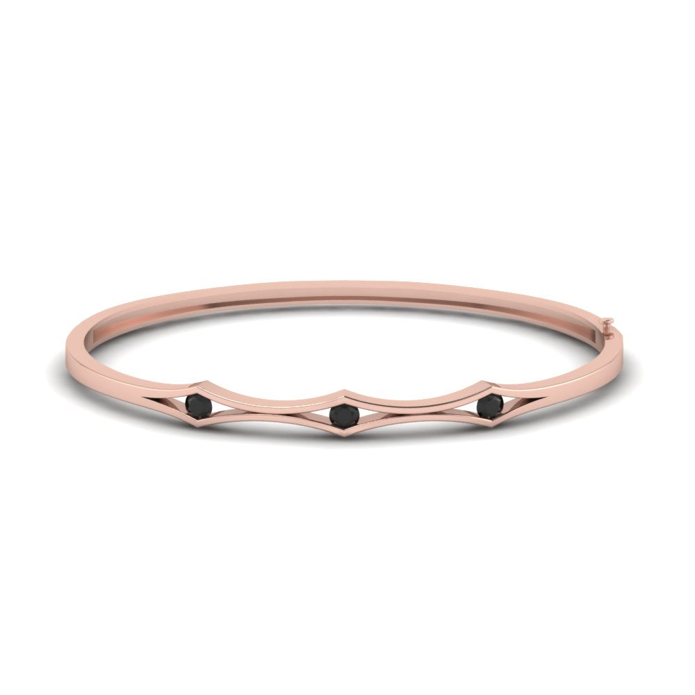 3 Stone Bracelet Bangle For Women